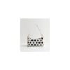 Cream Polka Dot Baguette Shoulder Bag