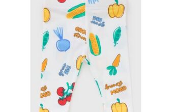 Cream-Vegetable-Print-Legging-Newborn