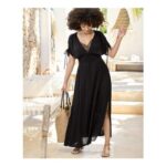 Crinkle Maxi Beach Dress