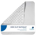 Croydex Rubagrip Square Shower Mat – Secure Grip Suction Cups for a Non Slip Shower Mat with Anti Mould and Anti-Bacterial Additive 53x53cm