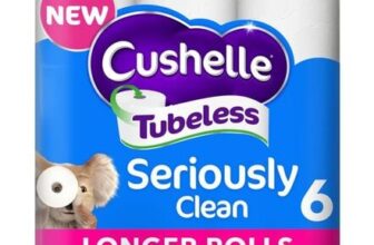 Cushelle Seriously Clean Mega Toilet Rolls, 50% More Sheets