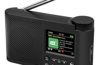 DAB Portable Digital Radio Rechargeable Battery or Mains Powered Small FM Radio Sold by ELASTICCHAIN / FBA