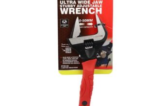 DEKTON 10 XL Jaw Stubby Adjustable Wrench-Heavy-Duty Wide-Mouth Spanner