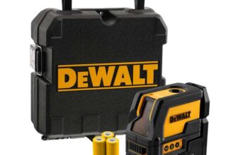 DEWALT DW0822-XJ Cross Line Laser Red Beam, Spot Self Levelling High Accuracy