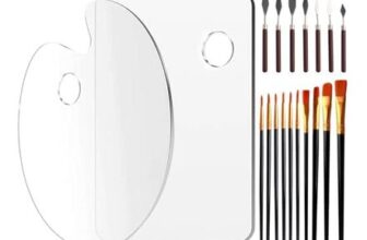 DIY Painting Kit with Brushes, Palette, and Knives