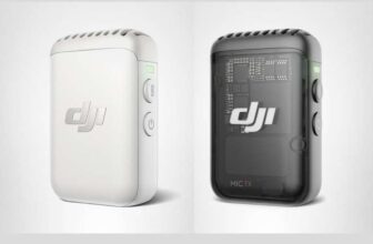 DJI Mic 2 Transmitter – Black / White – Wireless Lavalier Microphone with Intelligent Noise Cancelling, Bluetooth Microphone