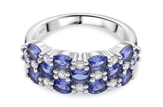 DJoy – White Zircon Cluster Ring in Sterling Silver