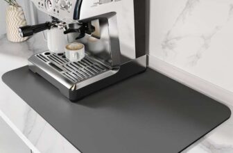 DK177 Coffee Mat – Dark Grey, 24X16 – Absorbent Drying Mat for Coffee Maker, Espresso Machine & More