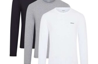 DKNY 3-Pack Long Sleeve Mens T-Shirt Warriors