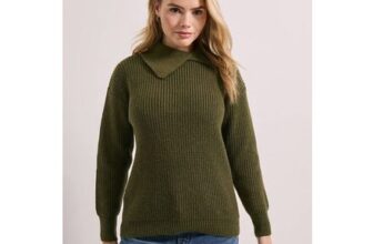 DOROTHY PERKINS Split Neck Ribbed Jumper S