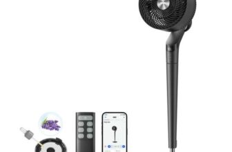 DREO TurboPoly 350S Smart Pedestal Fan with 3D Oscillation