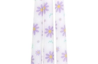 Daisy Taper Candle (Pack of 3)