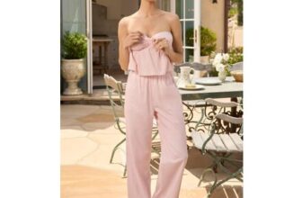 Dalila Wide-Leg Cotton-Poplin Trousers in Pink White Stripe