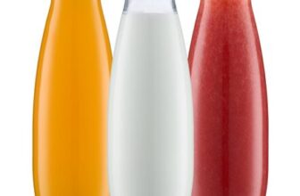 Danmu Art – 500ml Glass Milk Bottles with Lids