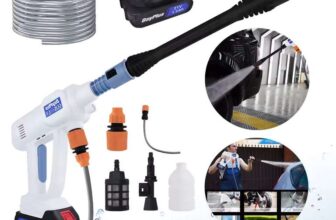 Dayplus Rechargeable pressure washer ( 21V /Car wash / 6 in 1 nozzle / 1.5Ah ) w/two batteries £16.10 Zhitaozhang Tool Store(UK Despatch)