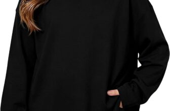 Demegimi Girls Long Sleeve Tops Casual Crew Neck T Shirt Loose Basic Top