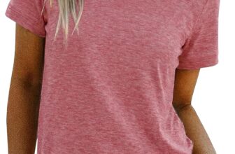 Demegimi Womens Regular Fit Short Sleeve T Shirt Plain Colour Casual Tee Comfortable Everyday Wear Perfect for Summer Work or Leisure