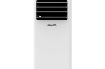 Devola Compact Portable Air Conditioner with Wi-Fi and 2x Window kits – 7000 BTU – Cooling – White – DVAC7K