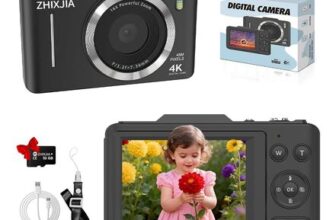 Digital Camera, 1080P FHD 4K 48MP Autofocus Compact Digital Camera