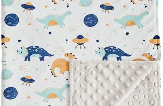 Dinosaur 75x100cm Baby Blanket Ultra Soft Breathable and Warm Swaddle Blanket Portable Sleeping Blanket for Newborns,Unisex, Toddlers, Boys,Girls