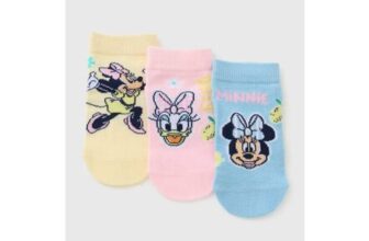 Disney Girls Multicolour Minnie & Daisey Trainer Socks (Younger 6-Older 6.5)