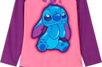 Disney Girls One Piece Swimsuit, Long Sleeve Swimming Costume – Girls Gifts