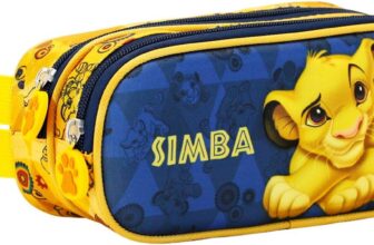 Disney Lion King Simba Rest-3D Double Pencil Case, Dark Blue