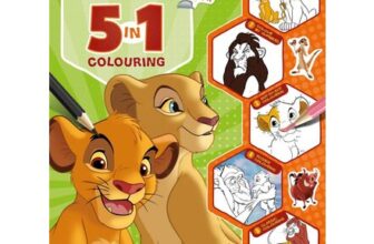 Disney the Lion King 5-in-1 Colouring: Sticker Adventure