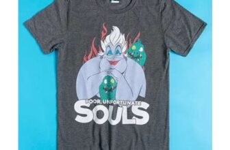 Disney the Little Mermaid Ursula Poor Unfortunate Souls Charcoal Marl T-Shirt