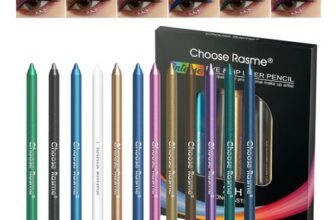 Domality 12-Piece Colorful Eyeliner Set: Pearl & Matte, Glitter
