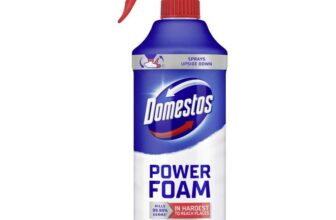 Domestos Power Foam Arctic Fresh Toilet & Bathroom Cleaner Spray 450ml – £1.42 / £1.28 S&S