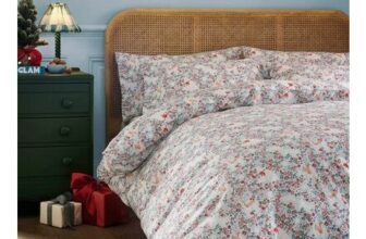 Double Icy Blue Polar Ditsy Duvet Set