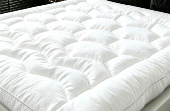 Double Mattress Topper for Back Relief, Breathable Cool Comfort 10cm plush microfibre topper,1200gsm,machine washable 40C,elasticated straps,hotel quality,orthopaedic,zoned-stitch quilting