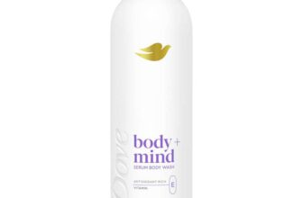 Dove Body Mind French Lavender & Oat Milk Serum Body Wash body Cleanser with Antioxidant-Rich Vitamin E for Glowing Skin 350ml