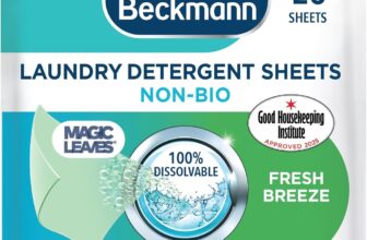 Dr. Beckmann MAGIC LEAVES Laundry Detergent Sheets NON-BIO Convenient and pre-dosed laundry detergent sheets Dissolvable climate neutral and easy to use 25 sheets