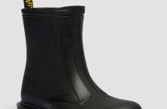 Dr. Martens 1460 Rain Boots in Black, sizes 3-7 UK