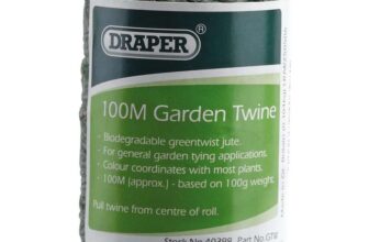 Draper 100m Garden Twine Strong Garden String Jute Twine String for Climbing Plants – Green 40398