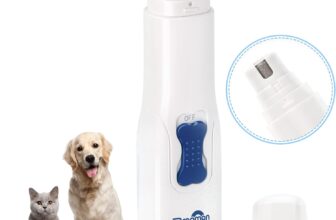 Dreamon Dog Electric Nail File Grinders, Pet Nail Trimmer Low Noise, Long Working Time, for Small Medium Large Breed Dog and Cat