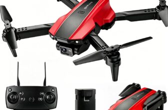 Drones for Adults with Cameras 720P, Foldable Mini Drone with Camera RC Quadcopter, Altitude Hold, One Key Take Off/Landing, 3D Flip (Red)
