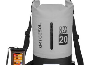Dry Bag 30L Waterproof Bag with Phone Pouch Double Shoulder Strap