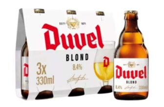 Duvel 2x 3-pack 330ml, 8.4% ABV Belgian beer