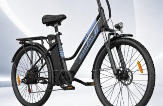 E Bikes for Men Adults, 250W Electric Bike with 39nm Torque, 36V20AH Battery 100-120km Range, 7-Speed Disc Brake & Spring Shock Absorber, 26 Inch Electric Bicycle for Outdoor & Commute