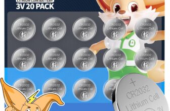 EBL CR2032 Lithium 3v Coin Battery – CR2032 Batteries 20 Pack, Child-Safe Packaging, Long-Lasting Power, Premium CR2032 Button Cell Batteries for Car Key Fobs, Watches, Scales, AirTag