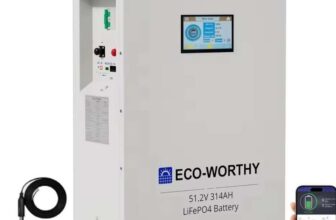 ECO-WORTHY 48V 314Ah (16.1kWh) home battery with 200A BMS with code sold by ECOWORTHY UK Store