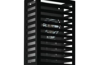 EGLO Alamonte Exterior Wall Light Cuboid – Black