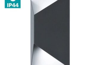 EGLO Predazzo Exterior Wall Light – Anthracite & White
