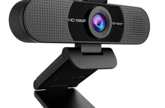 EMEET 1080P Webcam with Microphone, C960 Web Camera, 2 Mics Streaming Webcam with Privacy Cover Sold by EMEET Direct UK / FBA