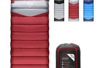 ETGLCOZY 3-Season Sleeping Bag for Adults/Kids, Waterproof Ripstop, 0-10C