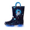 EUXTERPA Kids Light-up Glitter Wellies with Handle, UK Size 5