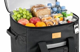 EVERGOODS 40L Insulated Cooler Bag Leak-Proof Lunch Box with Carrying Straps and Multiple Pockets, Keeps Food Hot or Cold, Perfect for Travel, Camping, Picnics, BBQ Food Carries